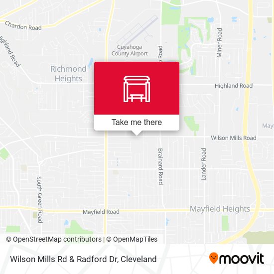 Mapa de Wilson Mills Rd & Radford Dr