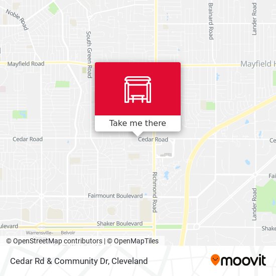 Cedar Rd & Community Dr map