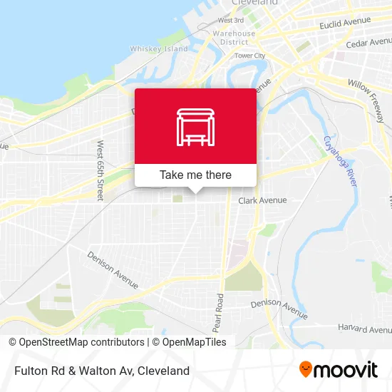 Fulton Rd & Walton Av map