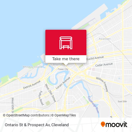 Ontario St & Prospect Av map