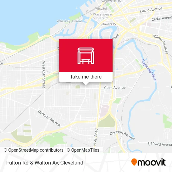 Fulton Rd & Walton Av map