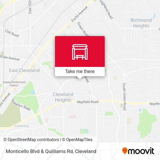 Mapa de Monticello Blvd & Quilliams Rd