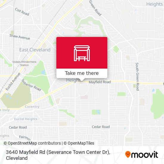 3640 Mayfield Rd (Severance Town Center Dr) map