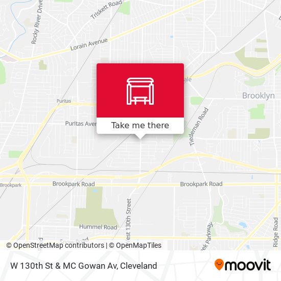 W 130th St & MC Gowan Av map