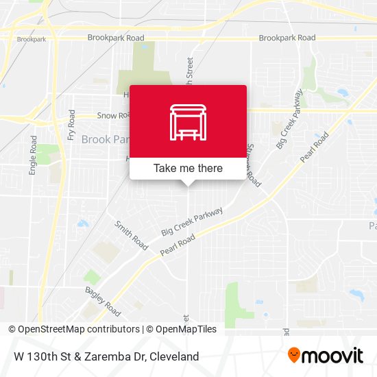 Mapa de W 130th St & Zaremba Dr