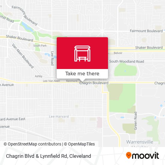 Chagrin Blvd & Lynnfield Rd map