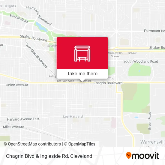 Chagrin Blvd & Ingleside Rd map