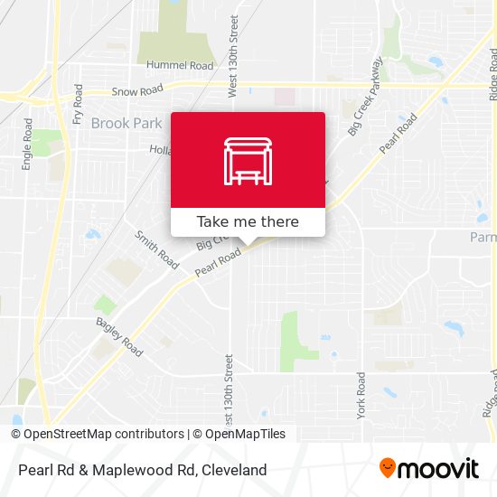 Pearl Rd & Maplewood Rd map