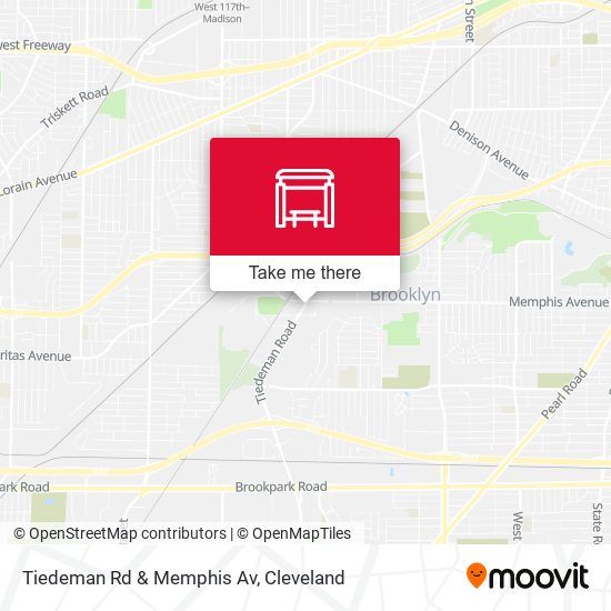 Mapa de Tiedeman Rd & Memphis Av