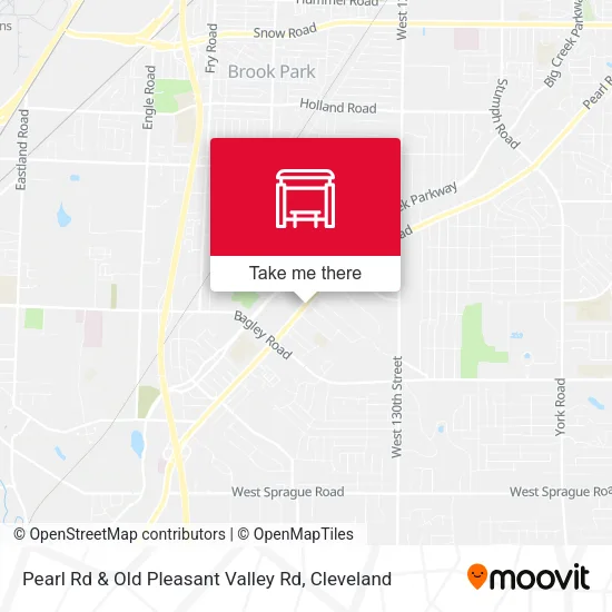 Pearl Rd & Old Pleasant Valley Rd map