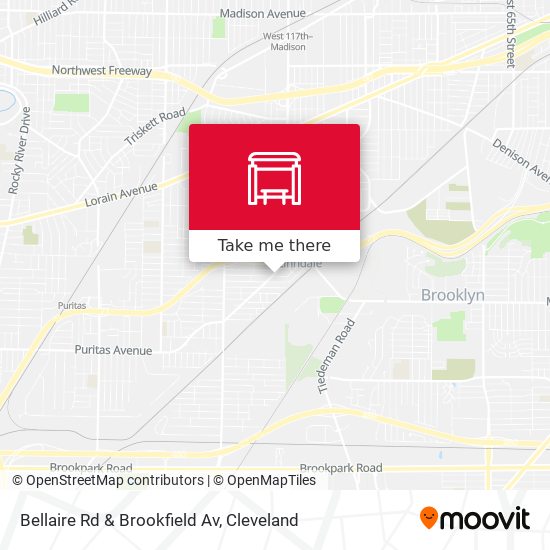 Bellaire Rd & Brookfield Av map