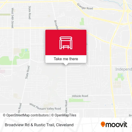 Broadview Rd & Rustic Trail map