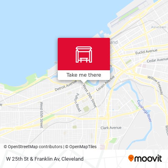 Mapa de W 25th St & Franklin Av