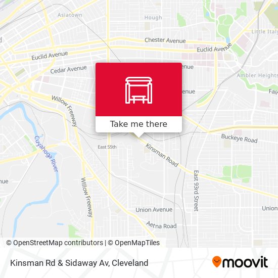 Kinsman Rd & Sidaway Av map
