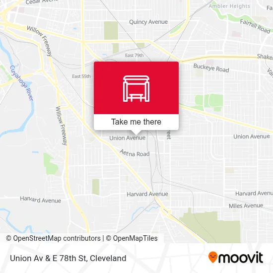 Union Av & E 78th St map
