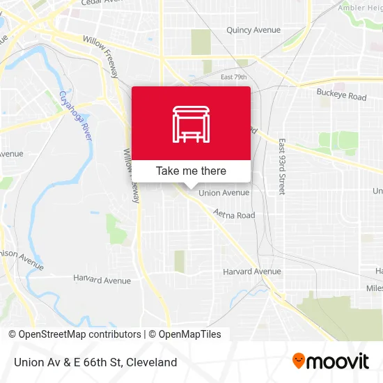 Union Av & E 66th St map