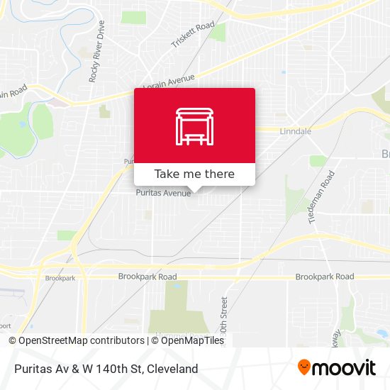 Puritas Av & W 140th St map