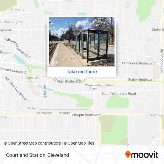 Mapa de Courtland Station