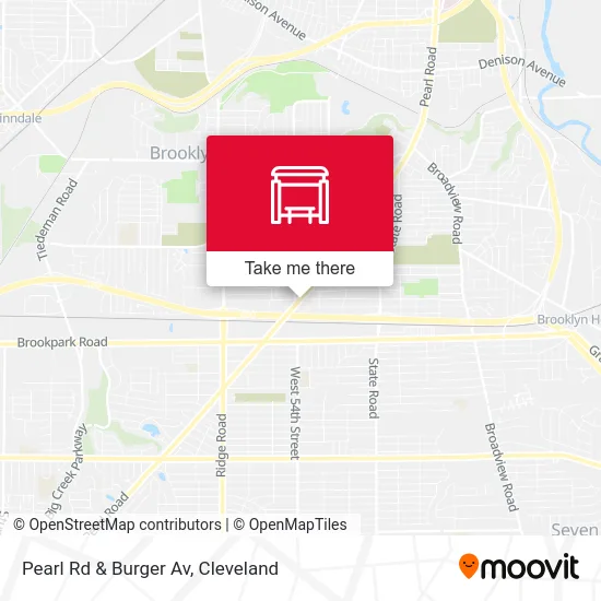 Pearl Rd & Burger Av map