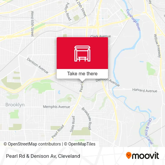 Mapa de Pearl Rd & Denison Av