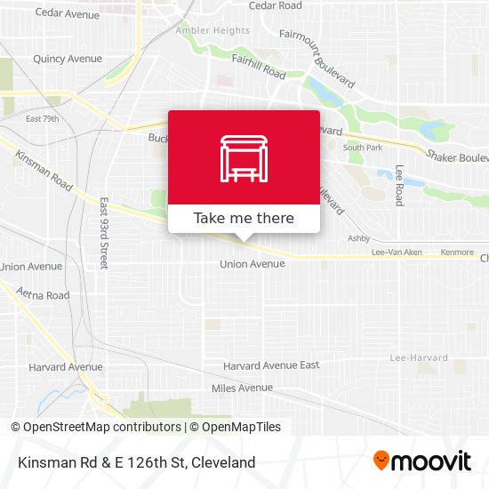 Mapa de Kinsman Rd & E 126th St