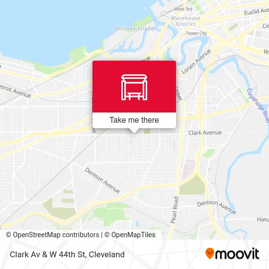 Clark Av & W 44th St map