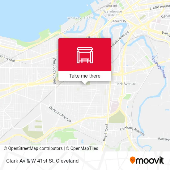 Clark Av & W 41st St map