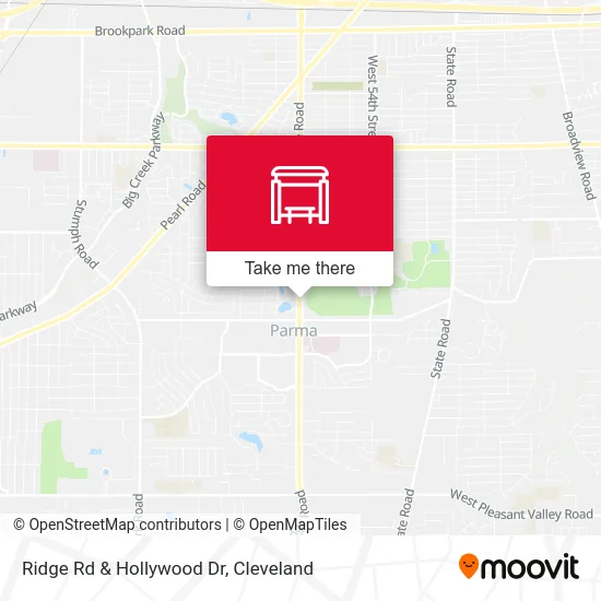 Ridge Rd & Hollywood Dr map