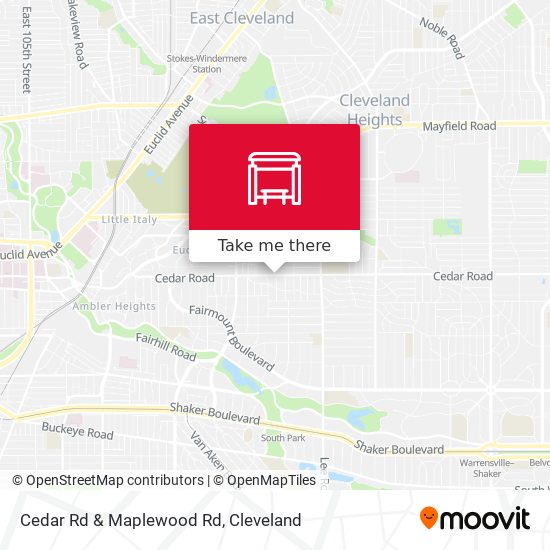 Cedar Rd & Maplewood Rd map