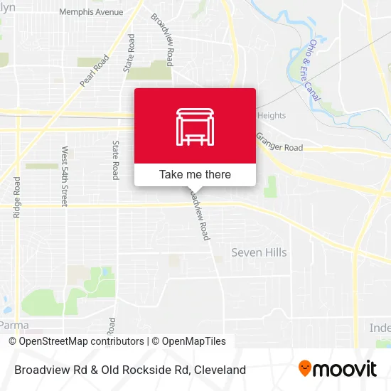 Broadview Rd & Old Rockside Rd map