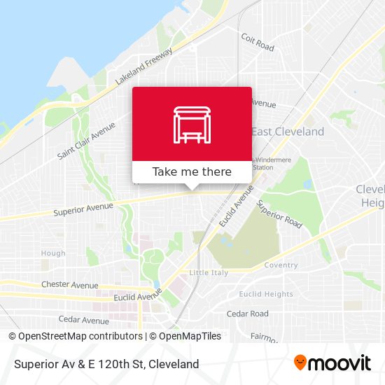 Mapa de Superior Av & E 120th St