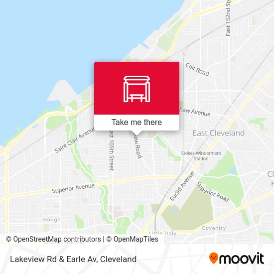 Lakeview Rd & Earle Av map