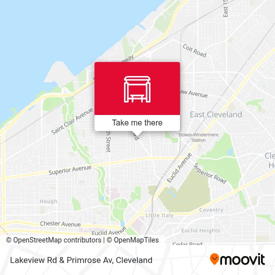 Lakeview Rd & Primrose Av map