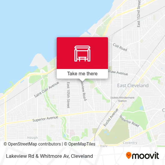 Lakeview Rd & Whitmore Av map