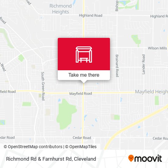 Richmond Rd & Farnhurst Rd map