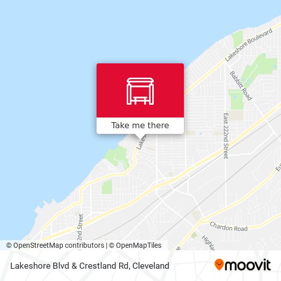 Mapa de Lakeshore Blvd & Crestland Rd