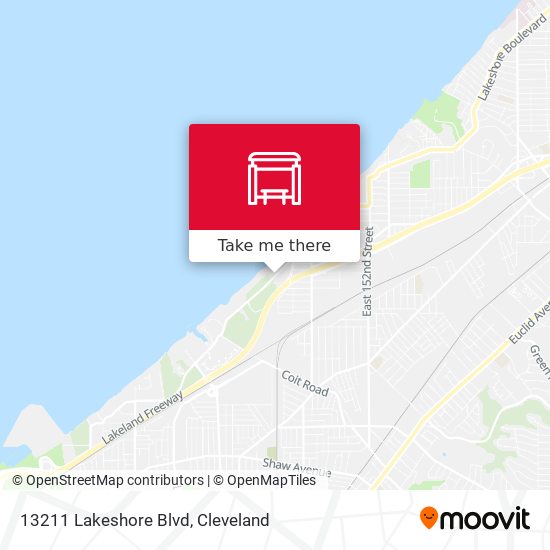 Mapa de 13211 Lakeshore Blvd