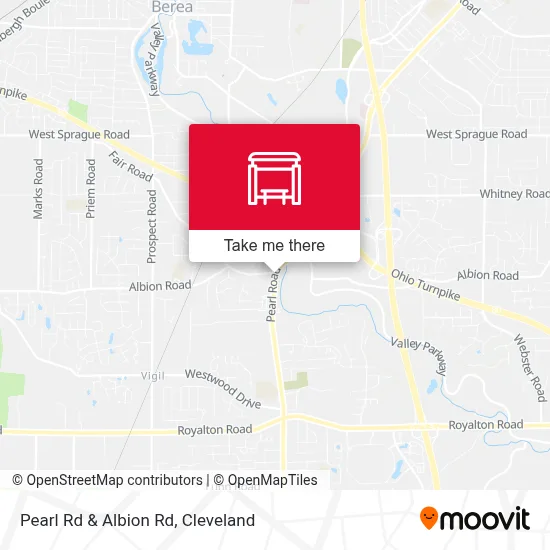 Pearl Rd & Albion Rd map