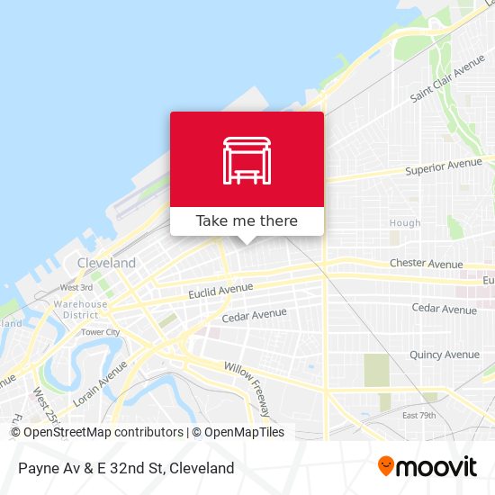 Mapa de Payne Av & E 32nd St