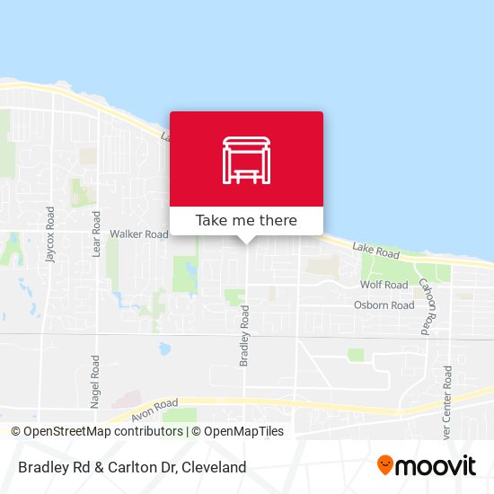 Bradley Rd & Carlton Dr map
