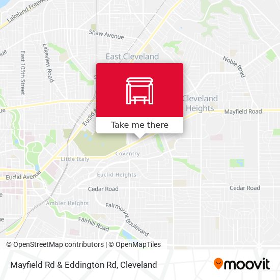 Mayfield Rd & Eddington Rd map