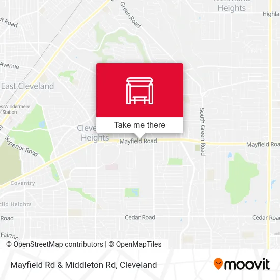 Mayfield Rd & Middleton Rd map