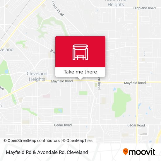 Mapa de Mayfield Rd & Avondale Rd