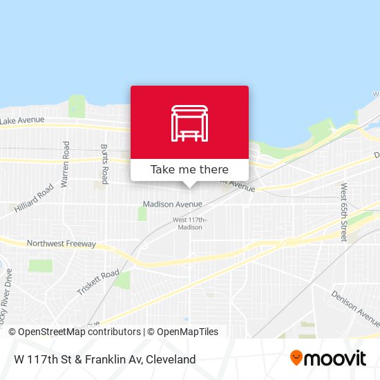 W 117th St & Franklin Av map