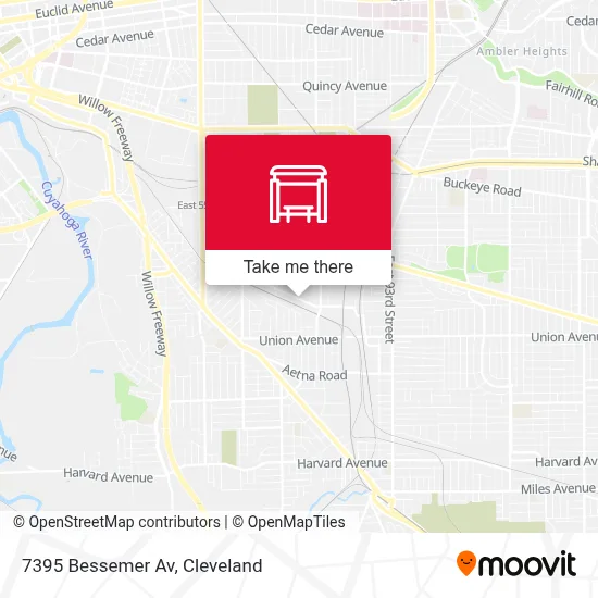 7395 Bessemer Av map