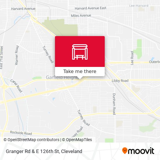 Mapa de Granger Rd & E 126th St