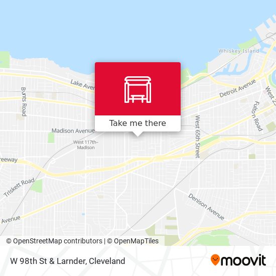 Mapa de W 98th St & Larnder