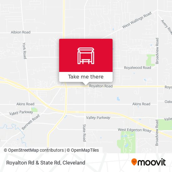 Royalton Rd & State Rd map