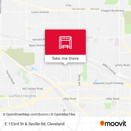 E 153rd St & Seville Rd map