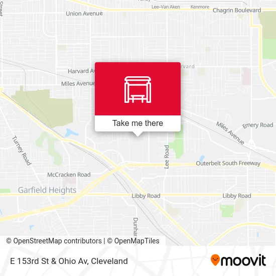 E 153rd St & Ohio Av map